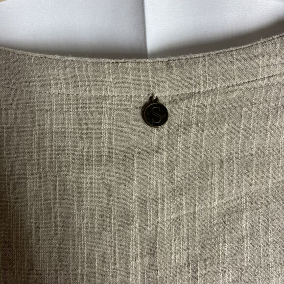 SOFT SURROUNDINGS Linen Cotton Button Up Top Women's Sz XS Resort Boho - Picture 10 of 13
